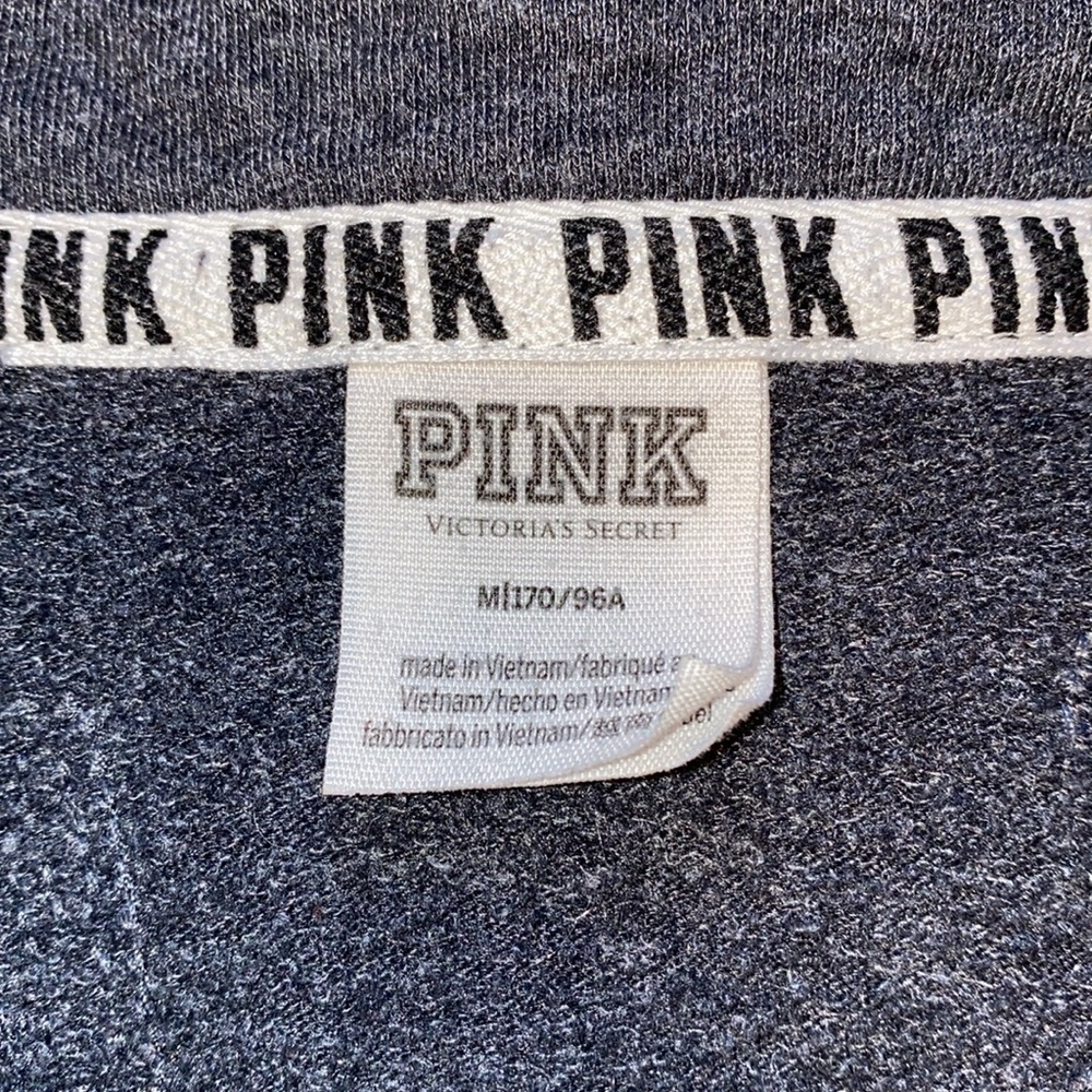 Victoria’s Secret PINK Dark Gray w/ Silver Sequin Bling Sweater. - Picture 10 of 12